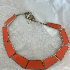 Orange Geometric Necklace